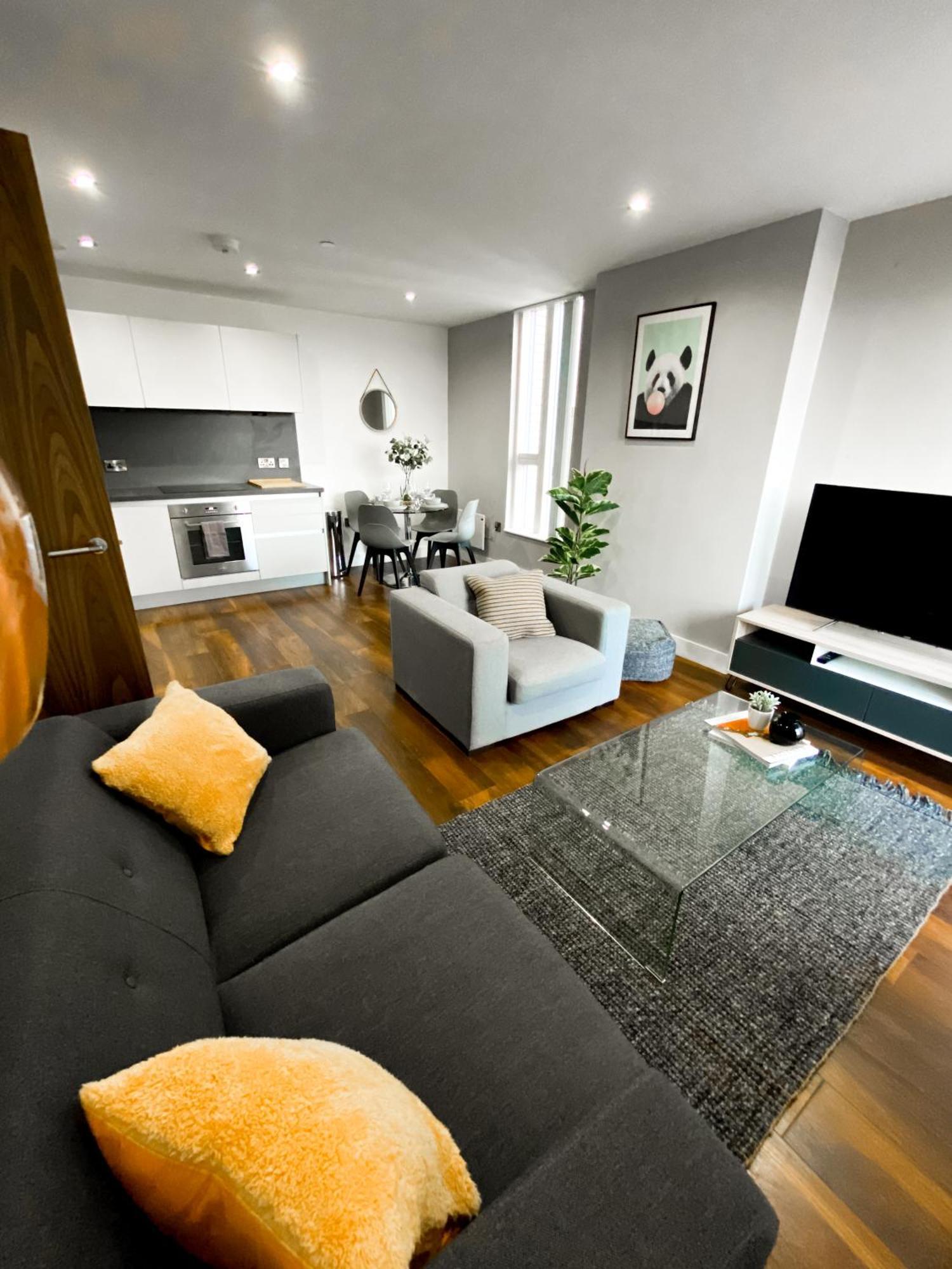 The Panda - Modern 2 Bedroom Apt In Manchester City Centre Экстерьер фото